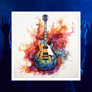Psychedelische spritzende Gitarren Foto Kunst #6