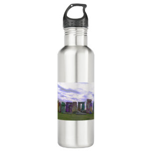 Psychedelische Steine Edelstahlflasche