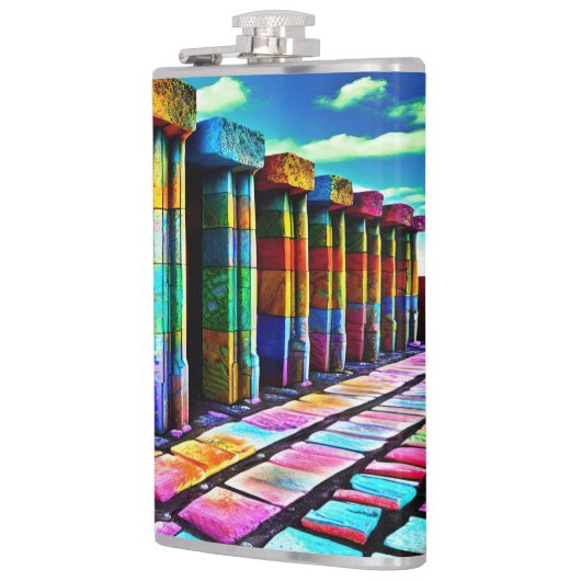 Psychedelische Steine Flachmann (Links)