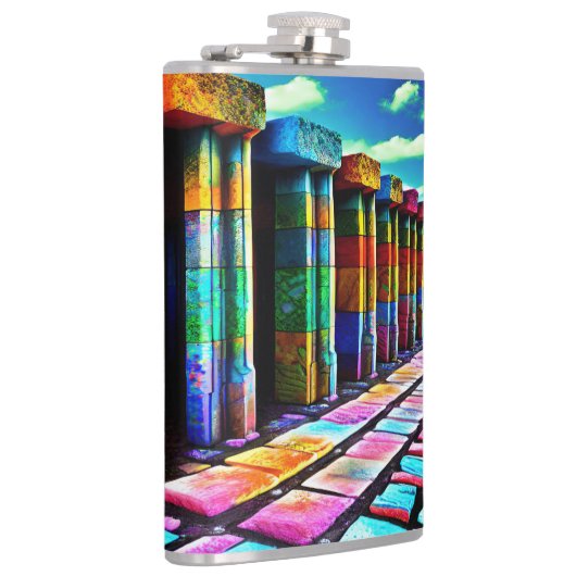 Psychedelische Steine Flachmann (Rechts)