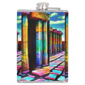 Psychedelische Steine Flachmann (Rückseite)