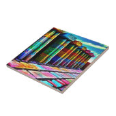 Psychedelische Steine Fliese (Seite)