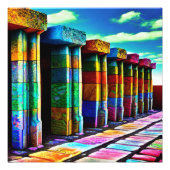 Psychedelische Steine Fotodruck (Vorne)