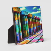 Psychedelische Steine Fotoplatte (Vorderseite)