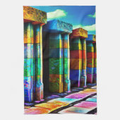 Psychedelische Steine Geschirrtuch (Vertikal)