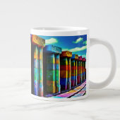 Psychedelische Steine Jumbo-Tasse (Rechts)
