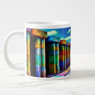 Psychedelische Steine Jumbo-Tasse