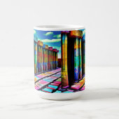 Psychedelische Steine Kaffeetasse (Mittel)