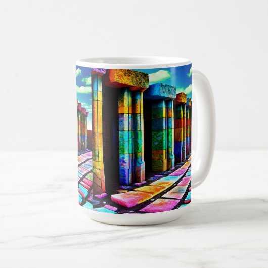 Psychedelische Steine Kaffeetasse (VorderseiteRechts)