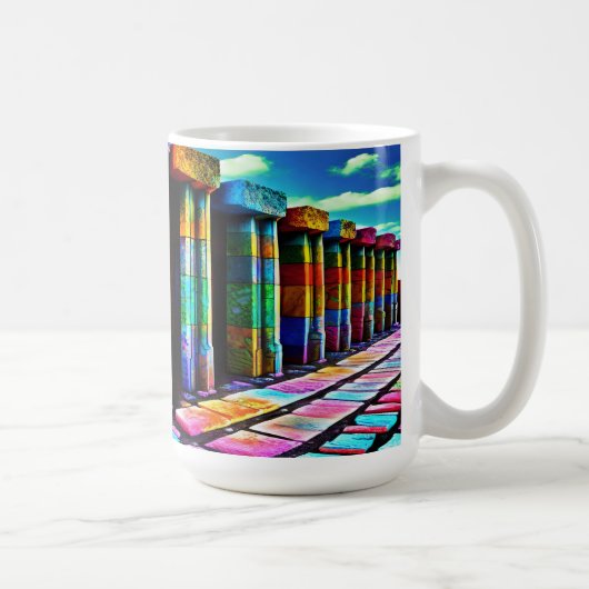 Psychedelische Steine Kaffeetasse (Rechts)