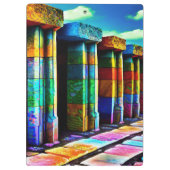 Psychedelische Steine Klemmbrett (Rückseite)