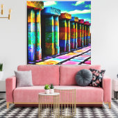 Psychedelische Steine Leinwanddruck (Insitu (Wohnzimmer))