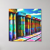 Psychedelische Steine Leinwanddruck (Vorderseite)