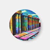 Psychedelische Steine Magnet (Vorne)