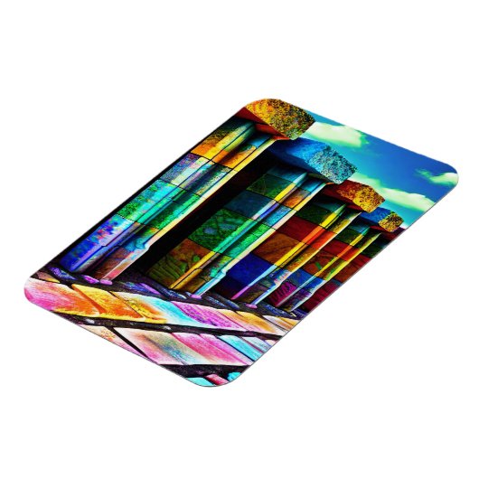 Psychedelische Steine Magnet (Linke Seite)