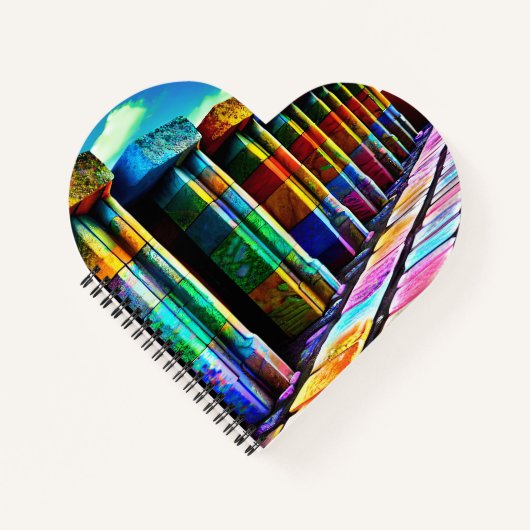 Psychedelische Steine Notizblock (Vorderseite)