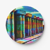 Psychedelische Steine Pappteller (Vorderseite)