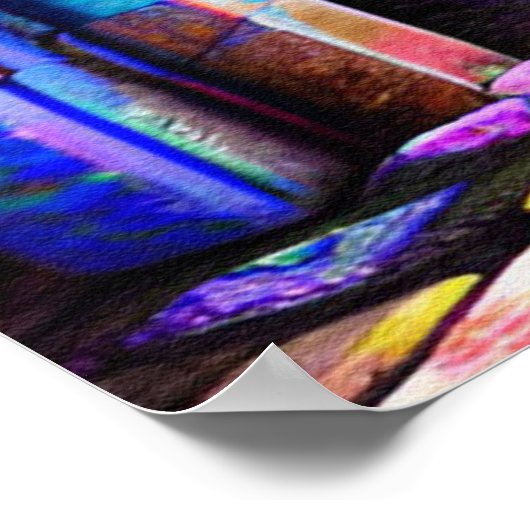 Psychedelische Steine Poster (Ecke)