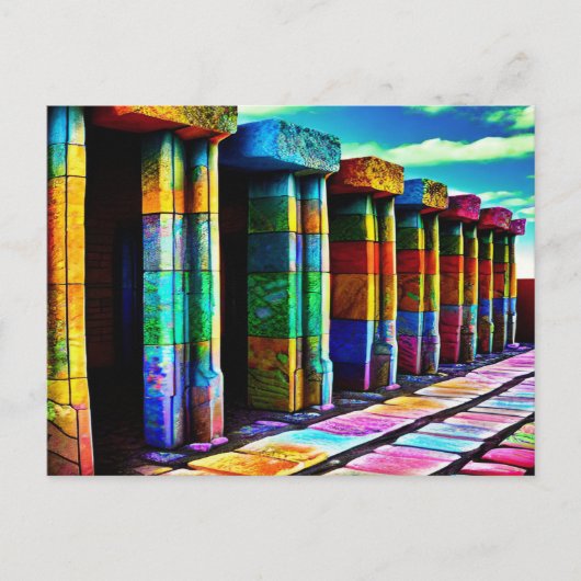 Psychedelische Steine Postkarte (Vorderseite)