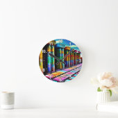 Psychedelische Steine Runde Wanduhr (Zuhause)