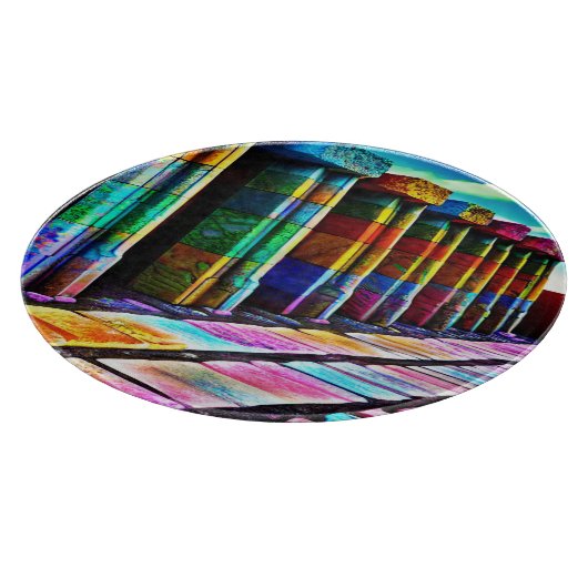 Psychedelische Steine Schneidebrett (Ecke)