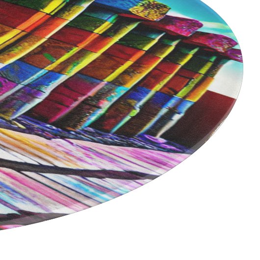 Psychedelische Steine Schneidebrett (Ecke)