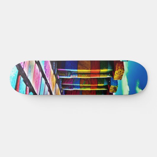 Psychedelische Steine Skateboard (Horizontal)