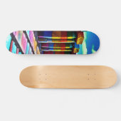 Psychedelische Steine Skateboard (Horizontal)