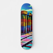 Psychedelische Steine Skateboard (Vorne)