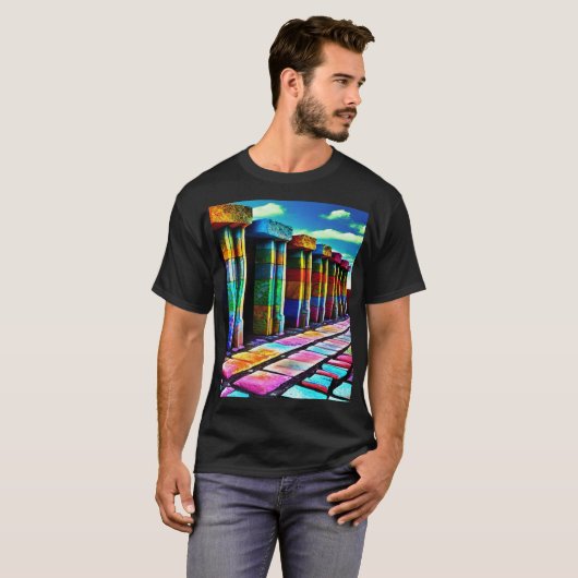 Psychedelische Steine T-Shirt (Vorne ganz)