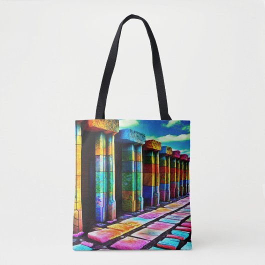 Psychedelische Steine Tasche (Vorderseite)