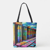 Psychedelische Steine Tasche (Rückseite)