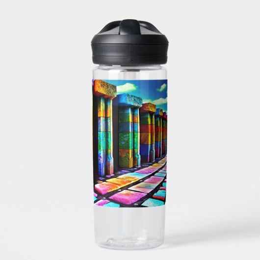 Psychedelische Steine Trinkflasche (Vorderseite)