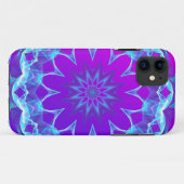 Psychedelische Sterne, abstraktes violettes lila Case-Mate iPhone Hülle (Rückseite (Horizontal))