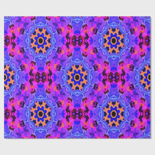 Psychedelische Sterne... Geschenkpapier (Flach)