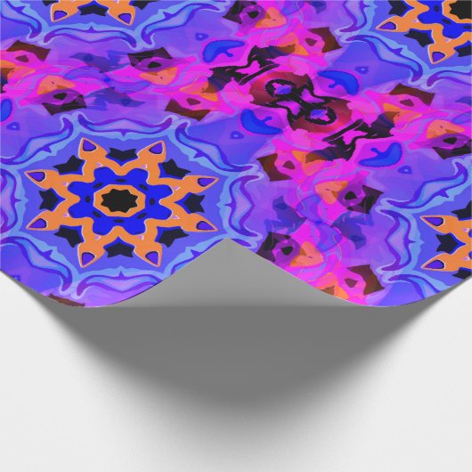 Psychedelische Sterne... Geschenkpapier (Ecke)