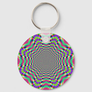 Psychedelische Sterne in der Schlüsselkette der St Schlüsselanhänger