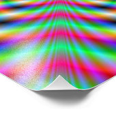 Psychedelische Sterne in Sternen Fotodruck (Ecke)