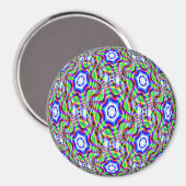 Psychedelische Sterne...... Magnet (Vorderseite/Rückseite)