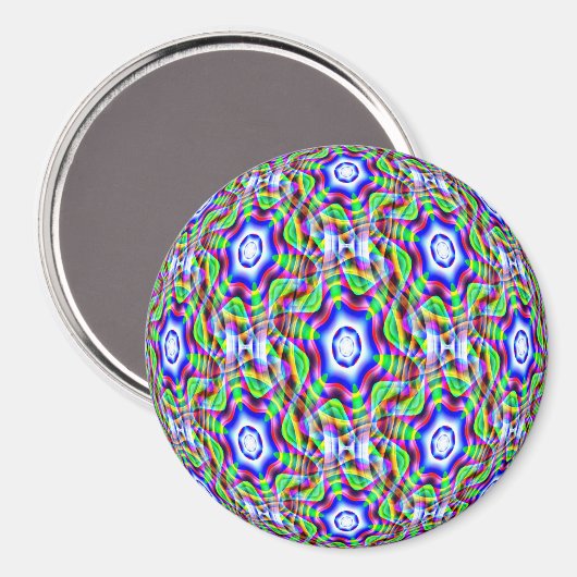 Psychedelische Sterne...... Magnet (Vorderseite/Rückseite)