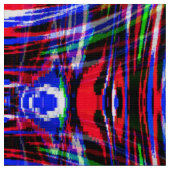 Psychedelische Sterne.... Stoff (Nahaufnahme)