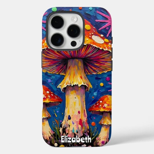 Psychedelische Sternexplosion Garden Case-Mate iPhone Hülle (Rückseite)