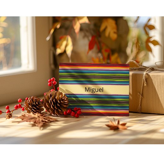 Psychedelische Stoffe mexikanisches Muster Postkarte