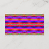 psychedelische Streifen Visitenkarte (Rückseite)