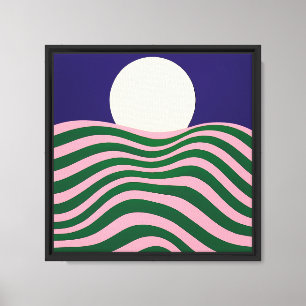 Psychedelische Sun- und Rippling-Waves3 Leinwanddruck