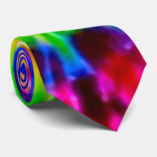 Psychedelische Supernova-Krawatten-Seide-Krawatte Krawatte (Gerollt)