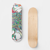 Psychedelische Supernova vom Weltraum Skateboard (Vorderseite)