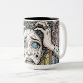 Psychedelische Surreal Art Tasse - emotionales Ges (VorderseiteRechts)