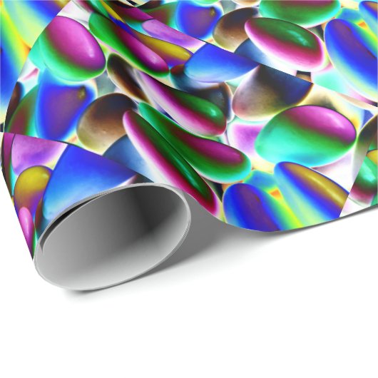Psychedelische Süßigkeit Geschenkpapier (Rolleneckpunkt)
