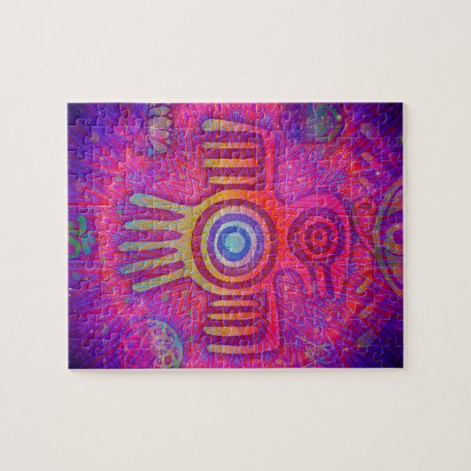 Psychedelische Symbole Puzzle (Horizontal)